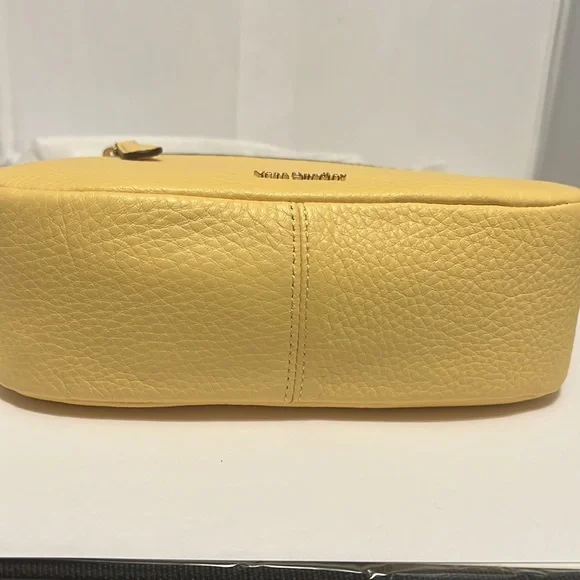 ALL LEATHER MINI VIVIAN CROSSBODY - SYCAMORE BANANA 🍌 - Picture 5 of 6